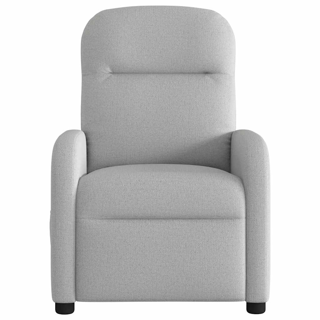 Fauteuil de massage en tissu gris nuage