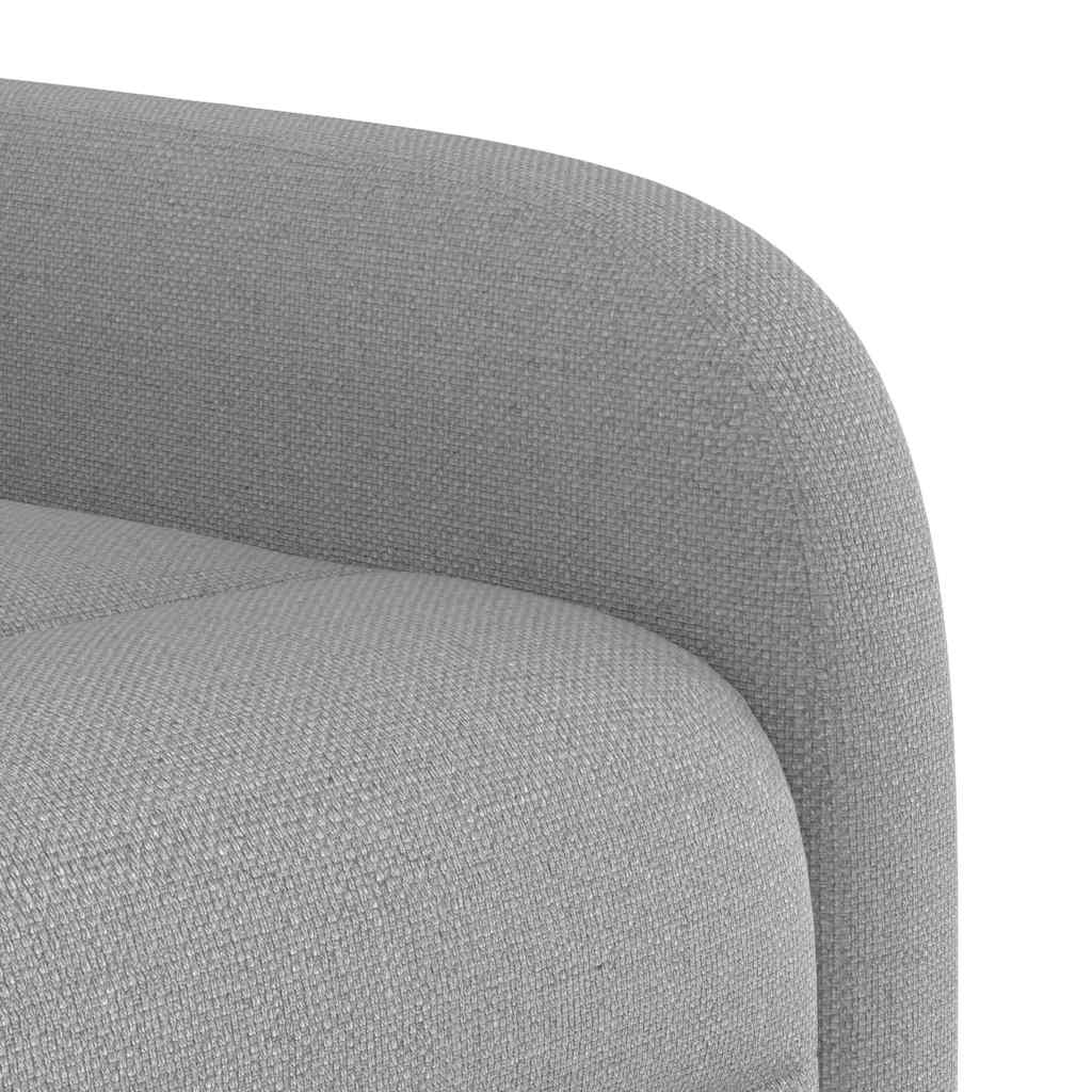 Fauteuil de massage en tissu gris nuage