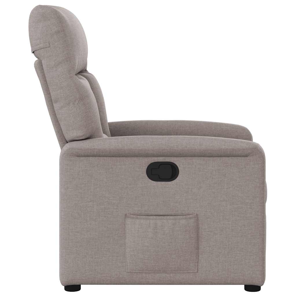Relaxsessel Taupe Stoff
