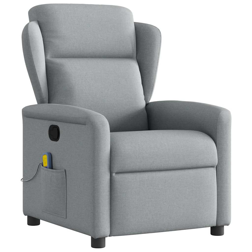 Fauteuil de massage tissu gris clair