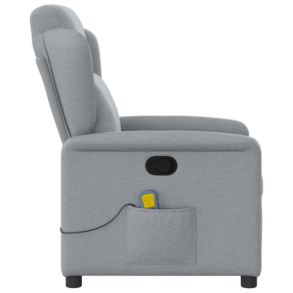 Fauteuil de massage tissu gris clair