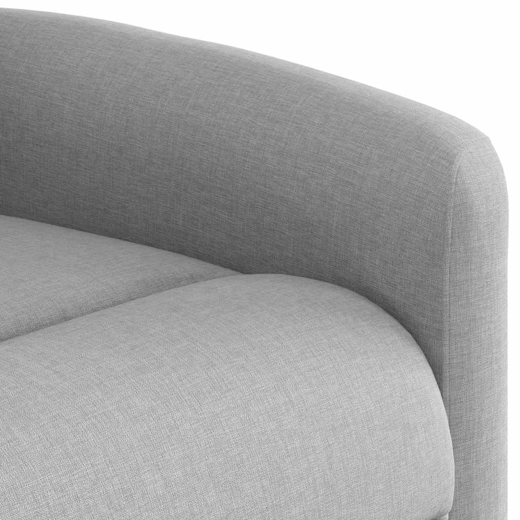 Fauteuil relax tissu gris nuage