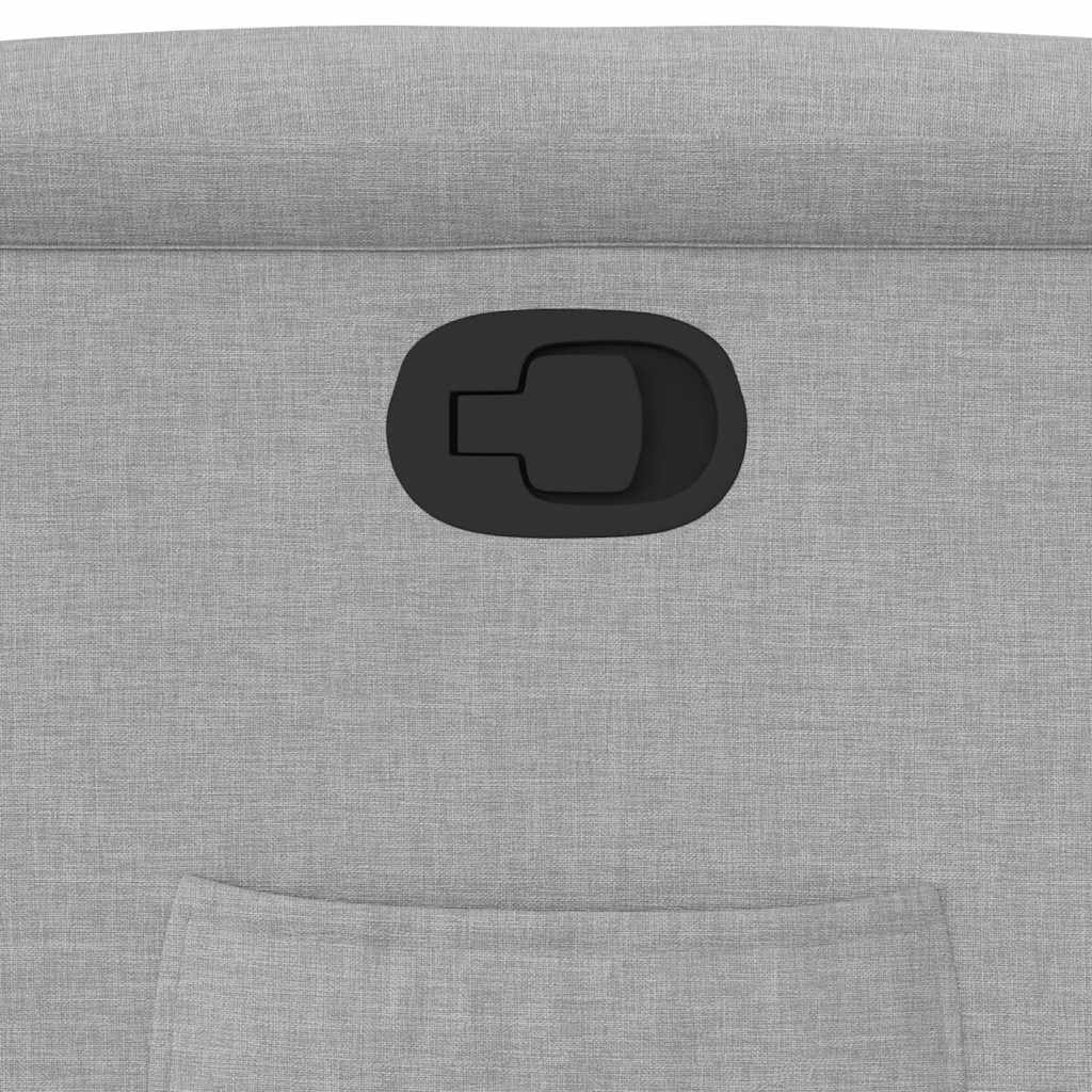 Fauteuil relax tissu gris nuage