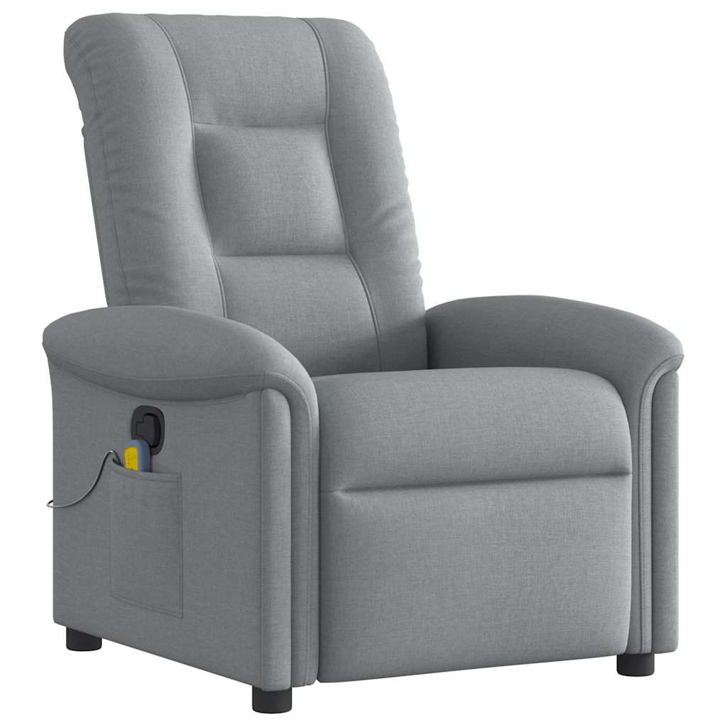 Fauteuil de massage tissu gris clair