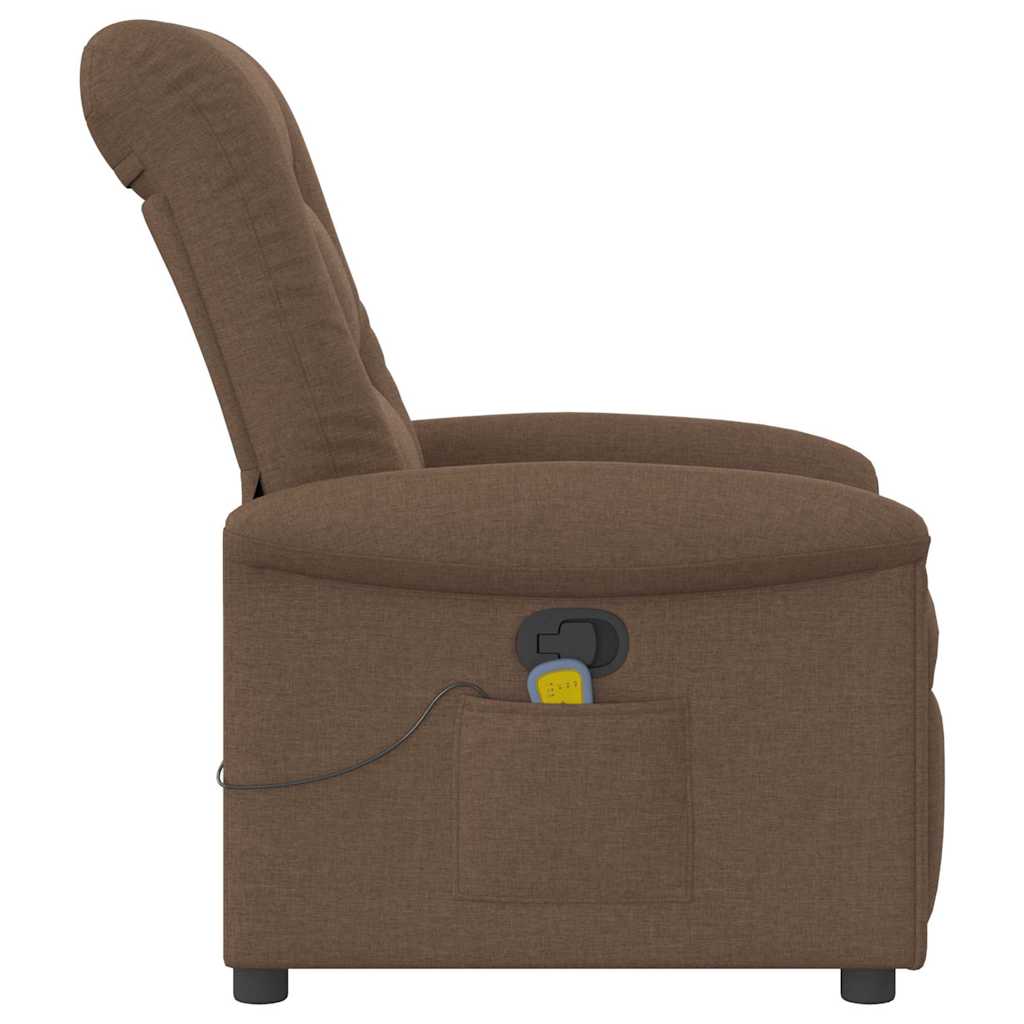 Fauteuil de massage tissu marron