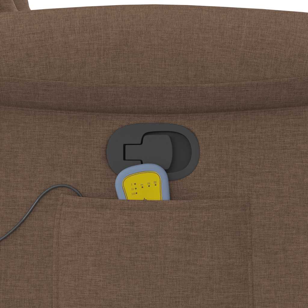 Fauteuil de massage tissu marron