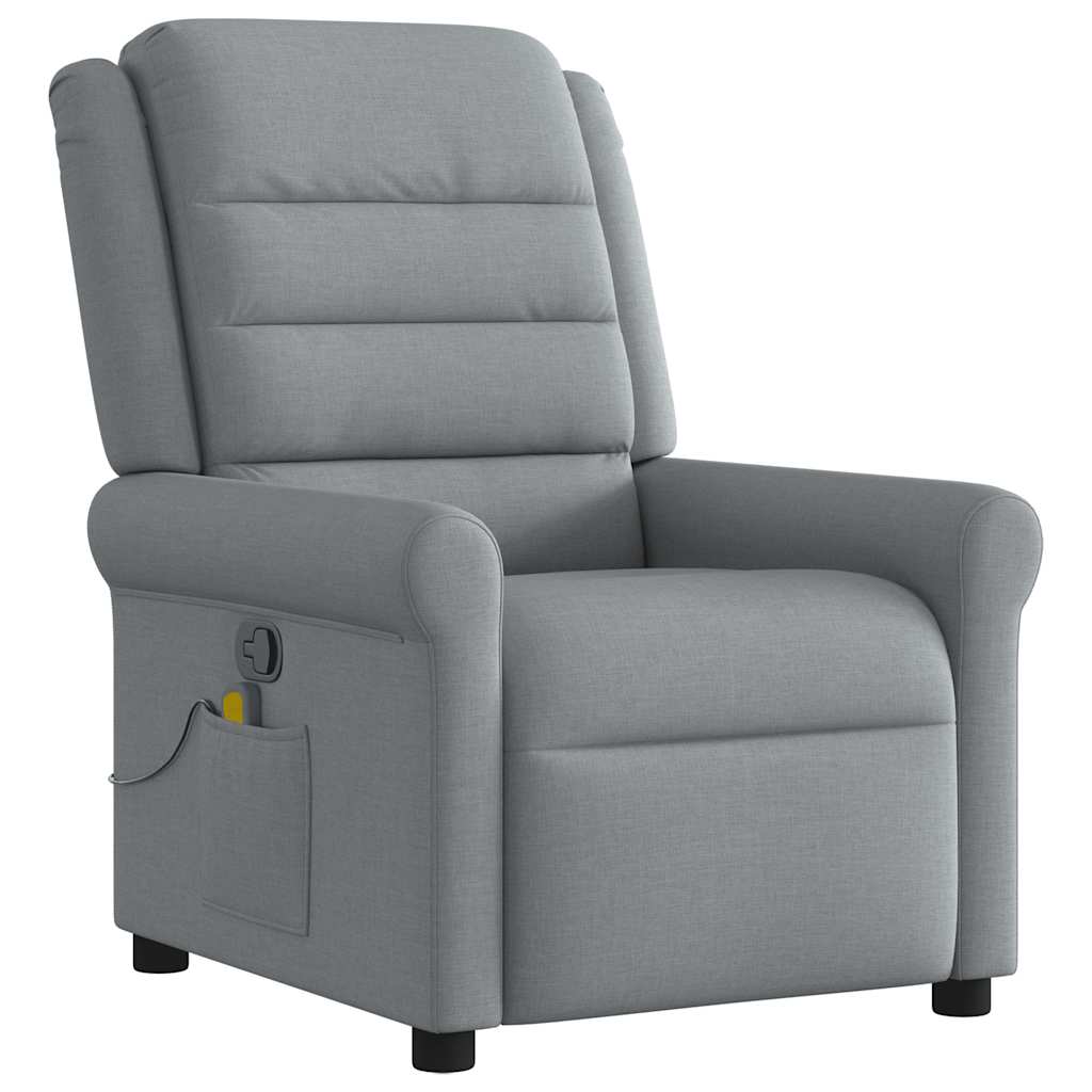 Fauteuil de massage tissu gris clair