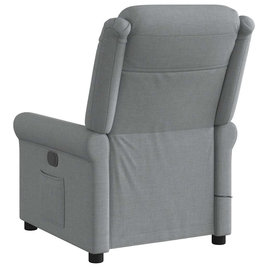 Fauteuil de massage tissu gris clair