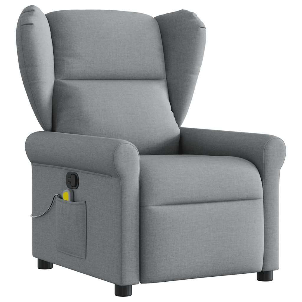 Fauteuil de massage tissu gris clair