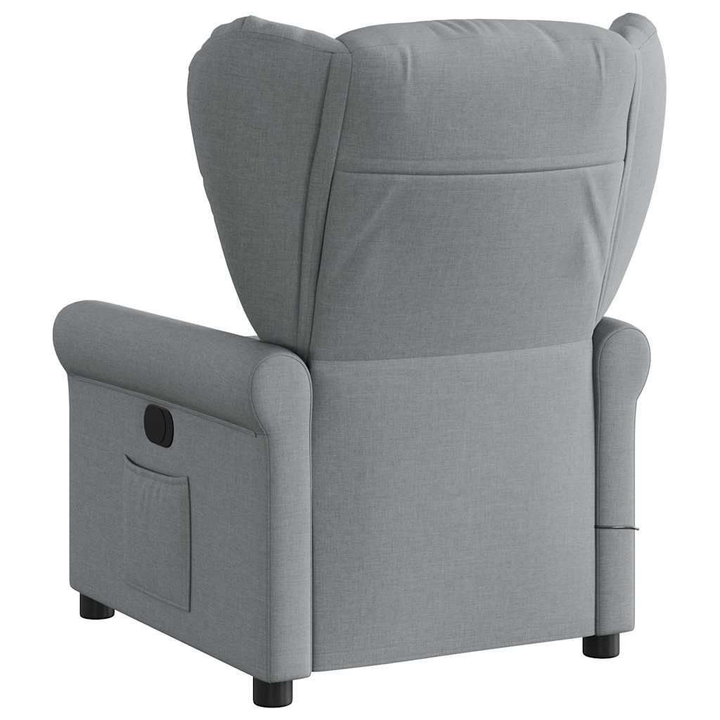 Fauteuil de massage tissu gris clair