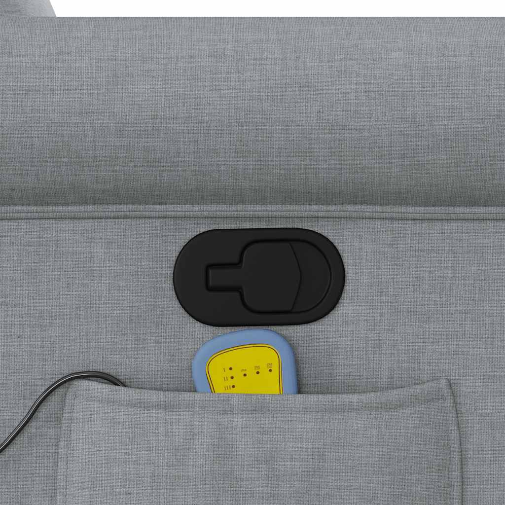 Fauteuil de massage tissu gris clair
