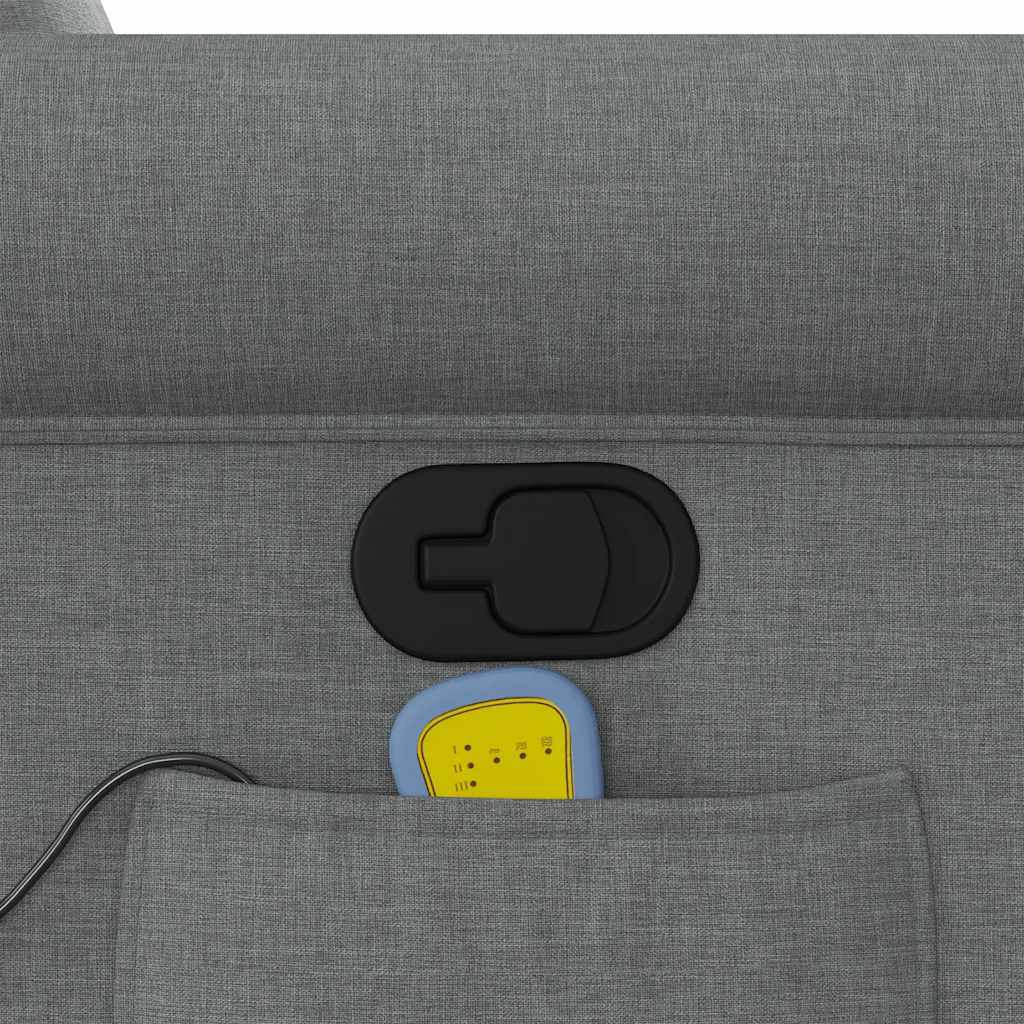 Fauteuil de massage tissu gris foncé