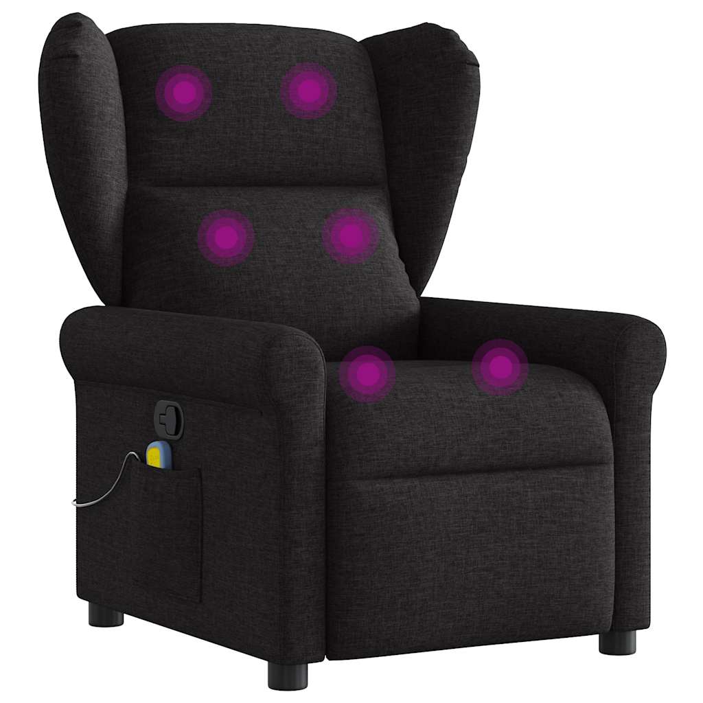 Fauteuil de massage tissu noir
