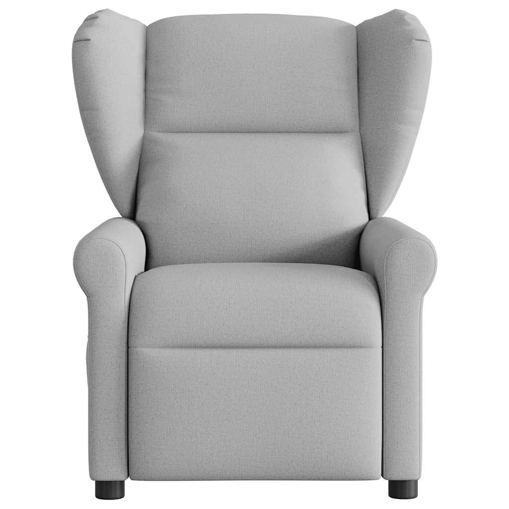 Fauteuil de massage en tissu gris nuage