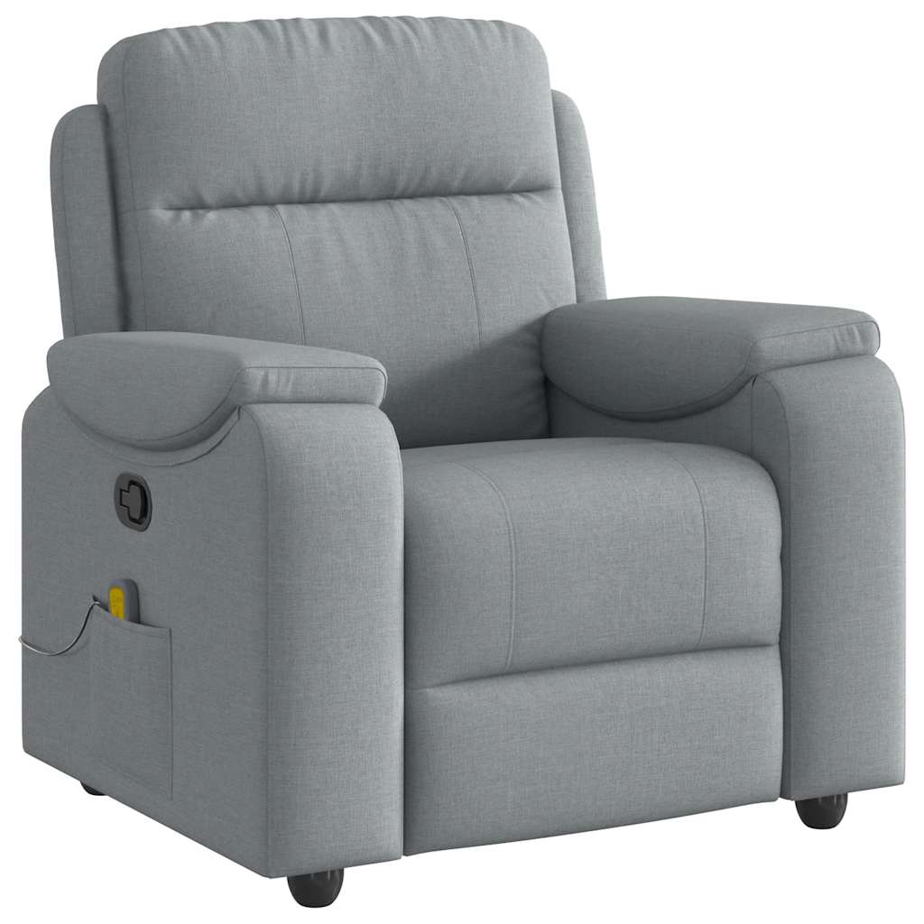 Fauteuil de massage tissu gris clair