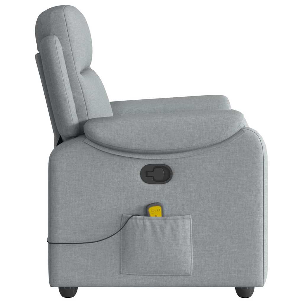 Fauteuil de massage tissu gris clair