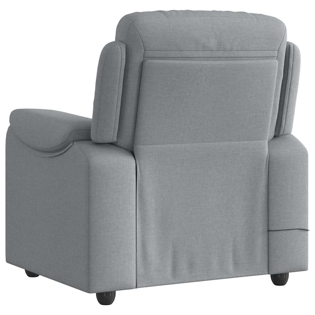 Fauteuil de massage tissu gris clair