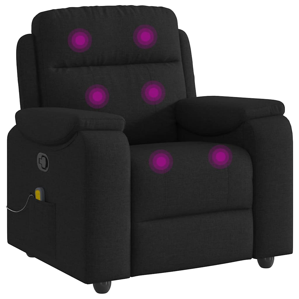 Fauteuil de massage tissu noir