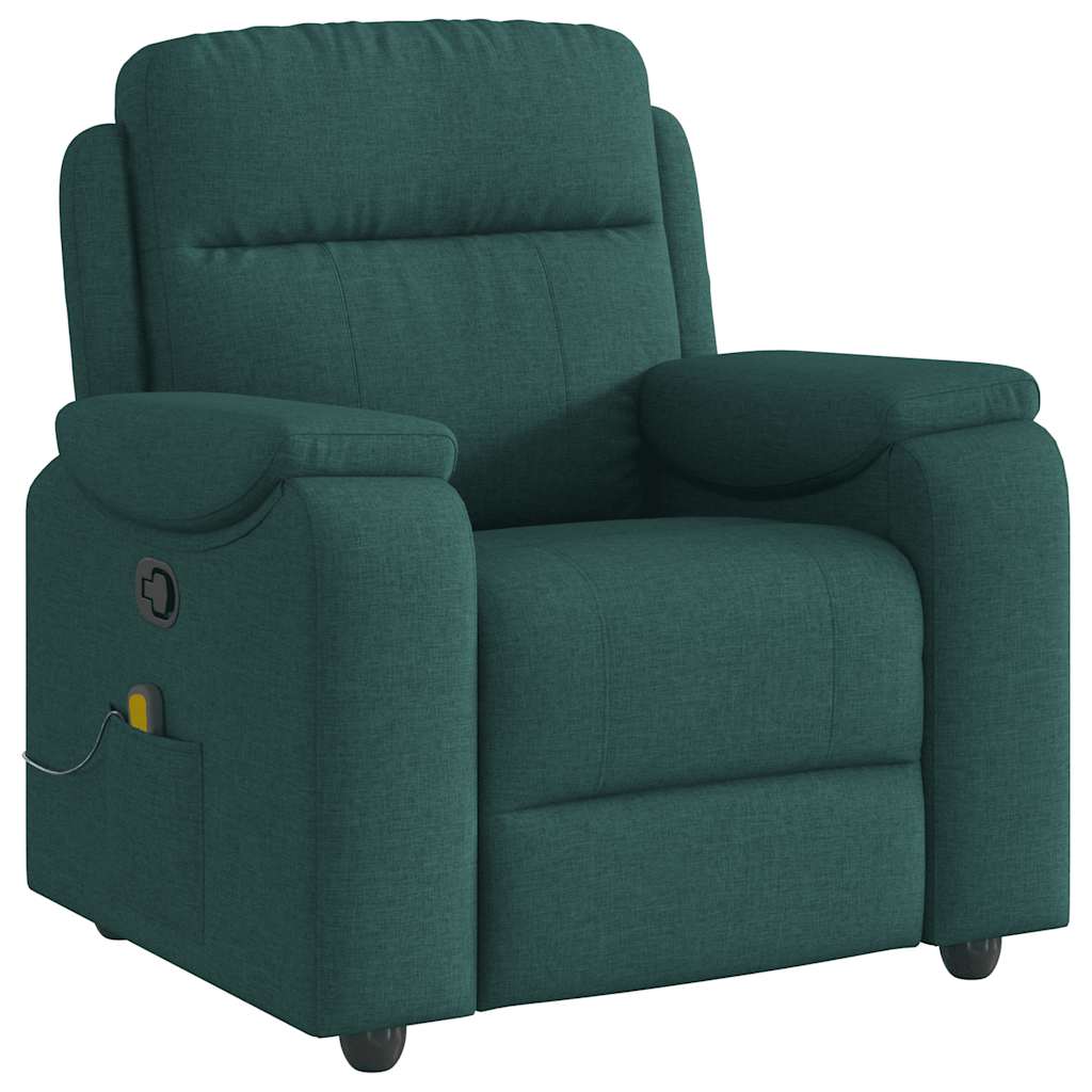 Fauteuil de massage tissu vert foncé