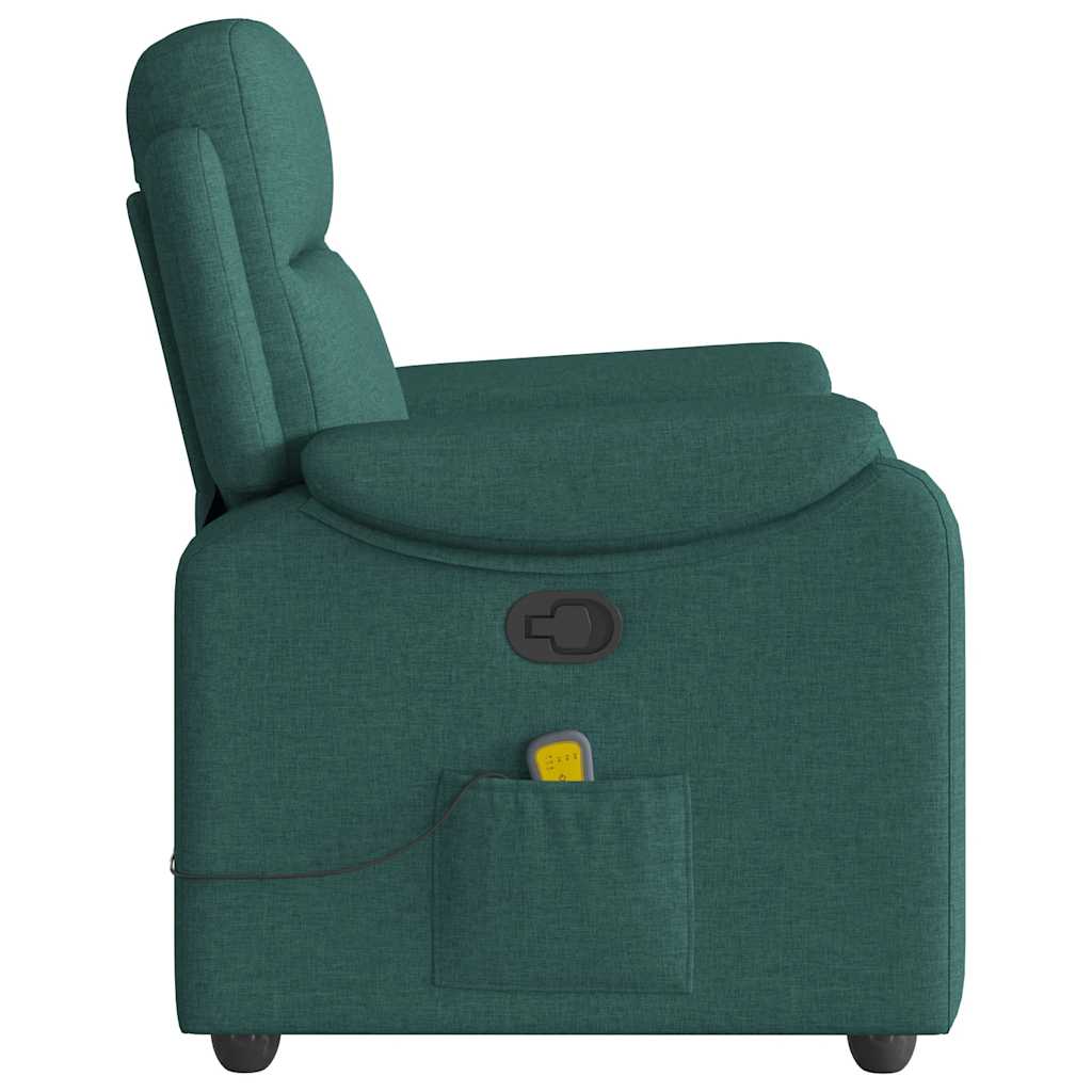 Fauteuil de massage tissu vert foncé