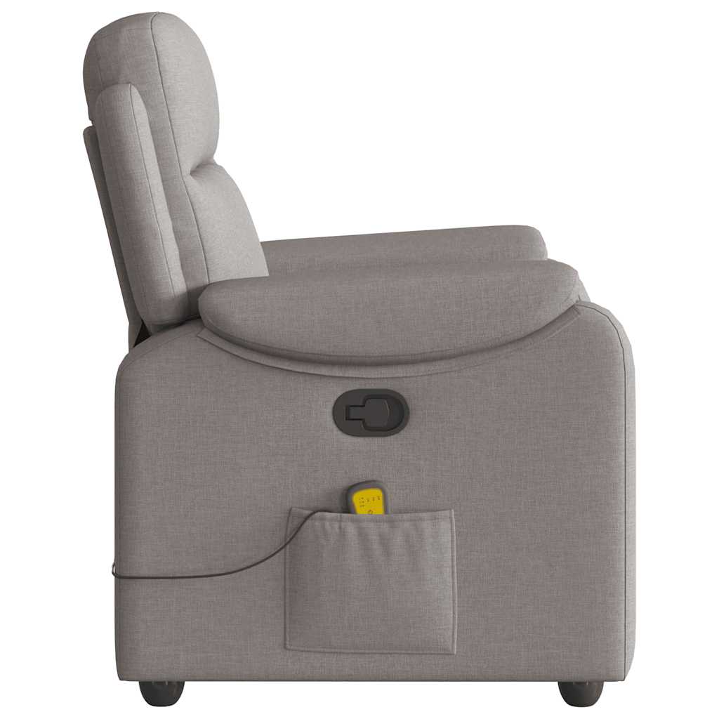 Fauteuil de massage tissu taupe