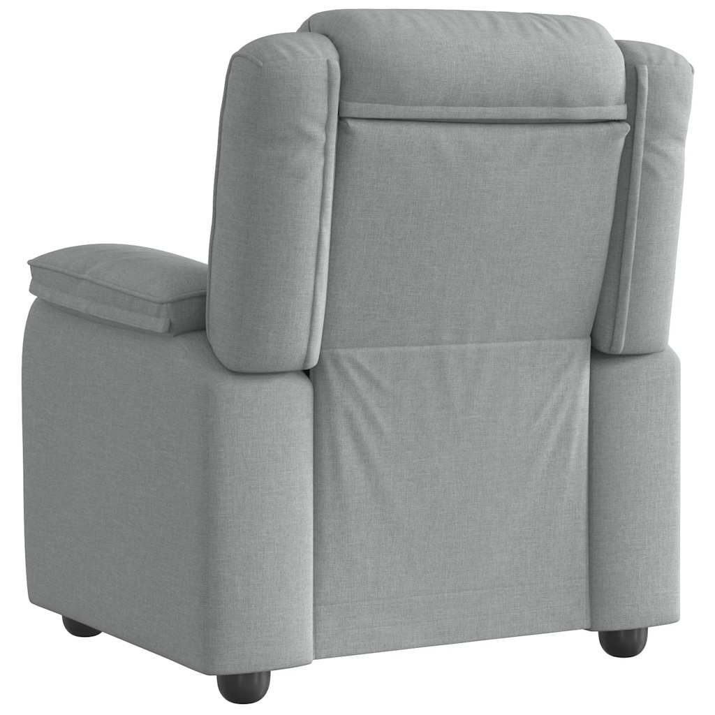 Fauteuil de relaxation tissu gris clair