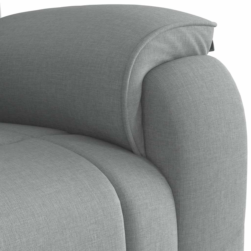 Fauteuil de relaxation tissu gris clair