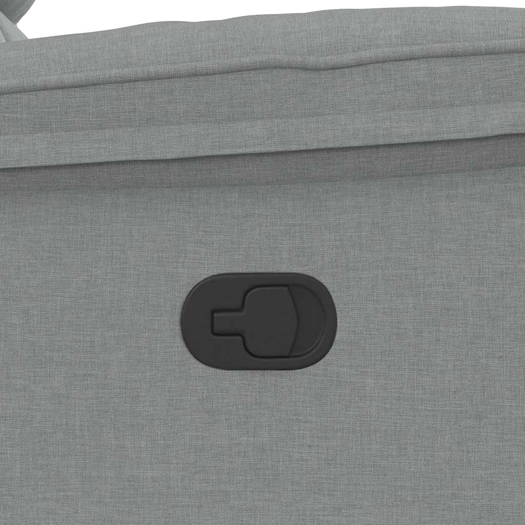 Fauteuil de relaxation tissu gris clair