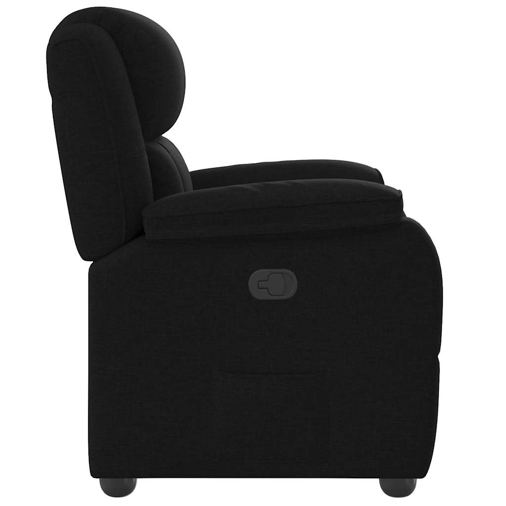 Fauteuil de relaxation tissu noir