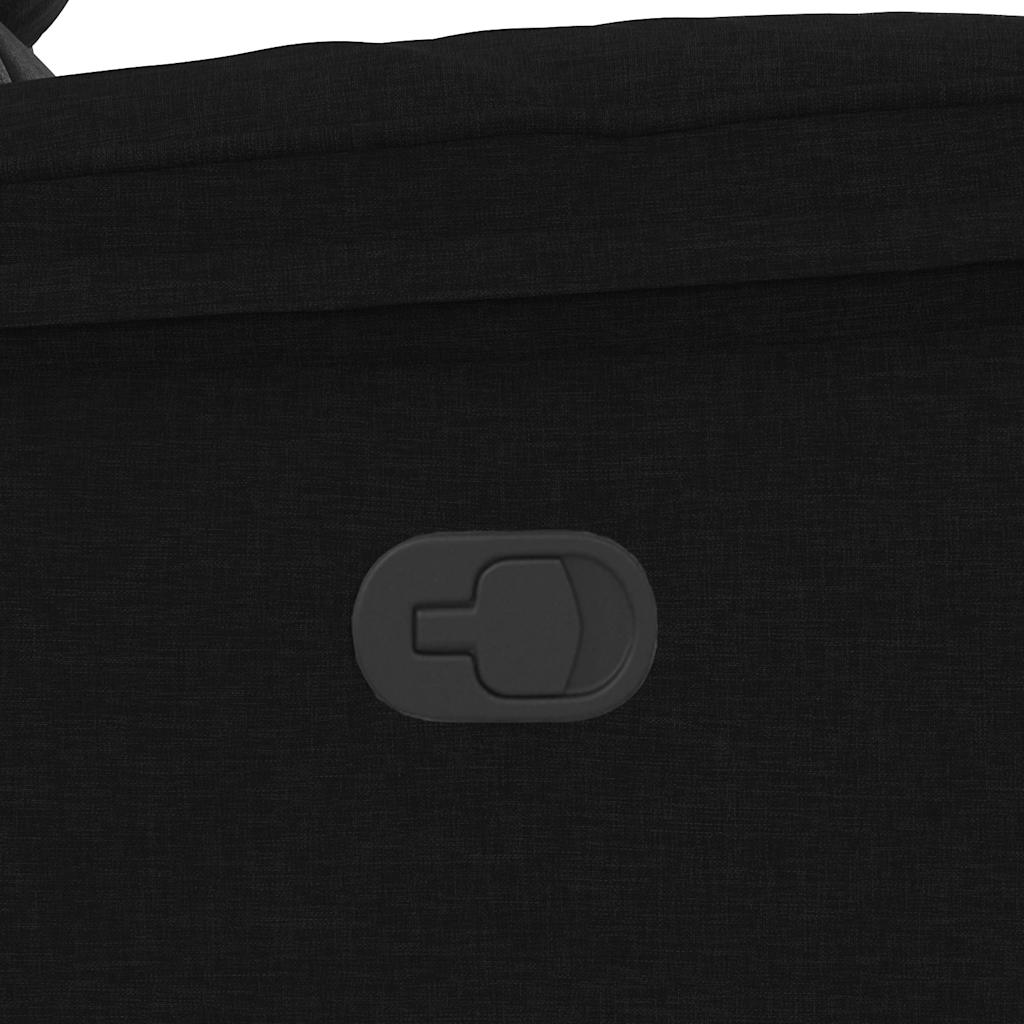 Fauteuil de relaxation tissu noir