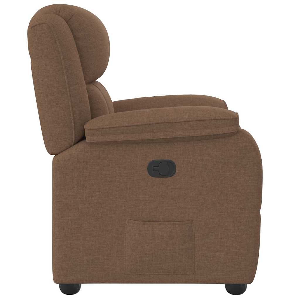 Relaxsessel Braun Stoff