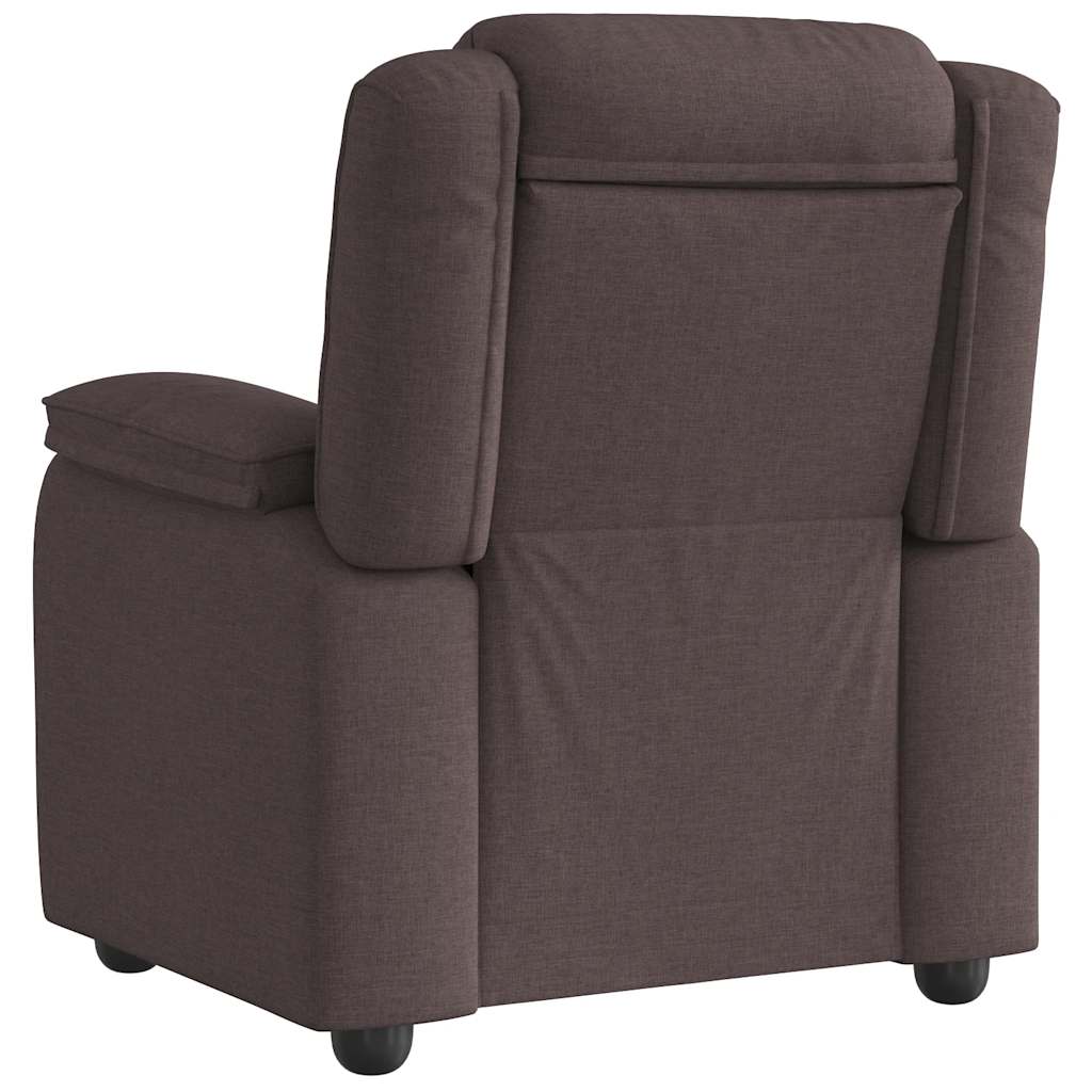 Relaxsessel Dunkelbraun Stoff