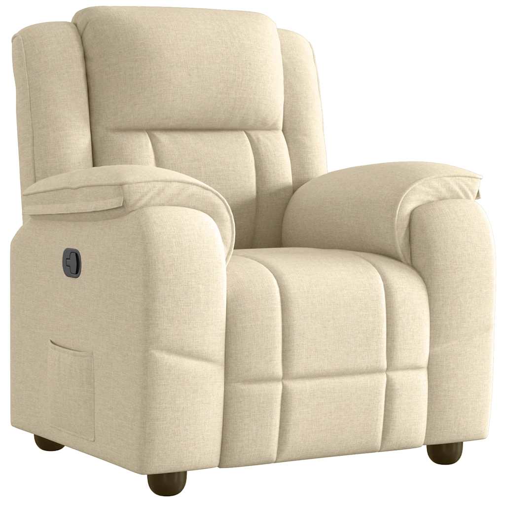Relaxsessel Creme Stoff