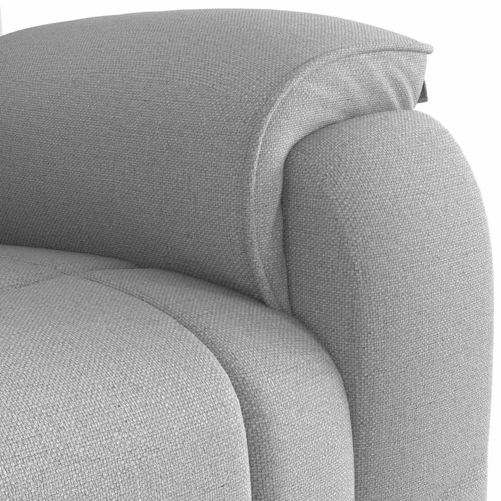 Fauteuil relax tissu gris nuage