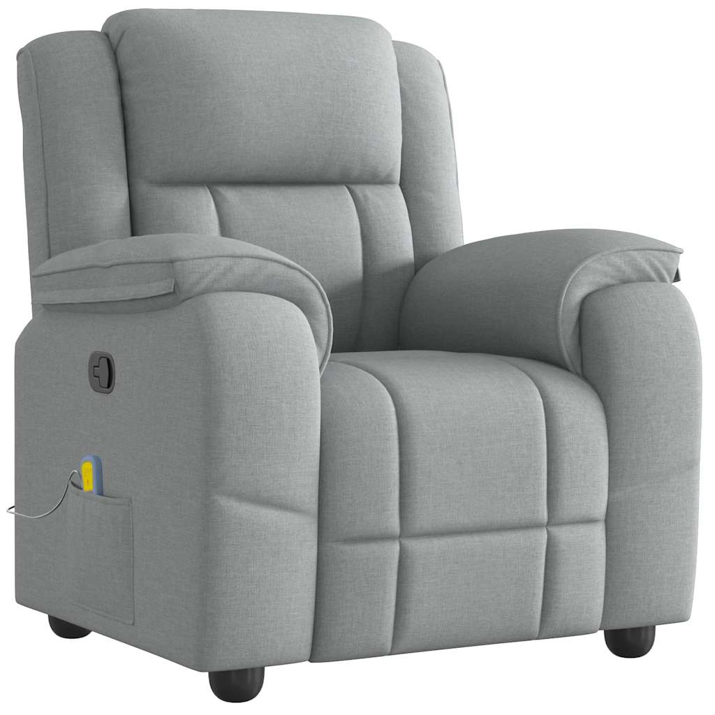 Fauteuil de massage tissu gris clair