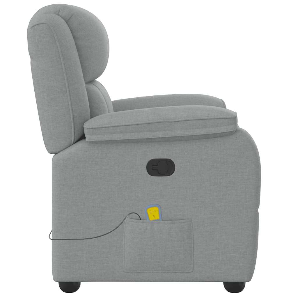 Fauteuil de massage tissu gris clair