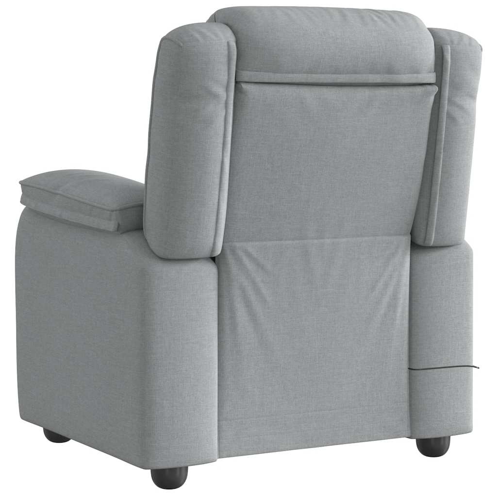 Fauteuil de massage tissu gris clair