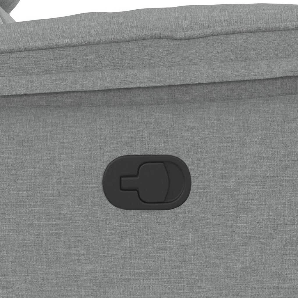Fauteuil de massage tissu gris clair