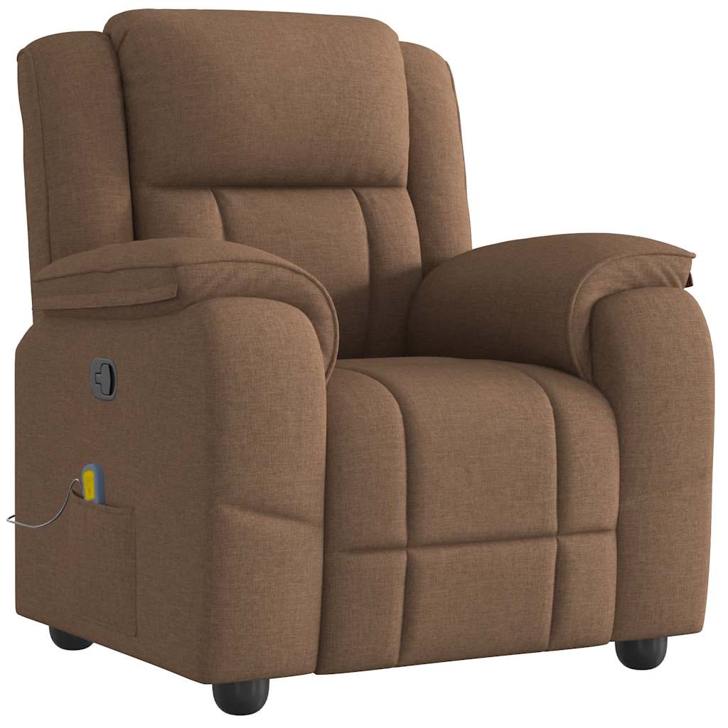 Fauteuil de massage tissu marron