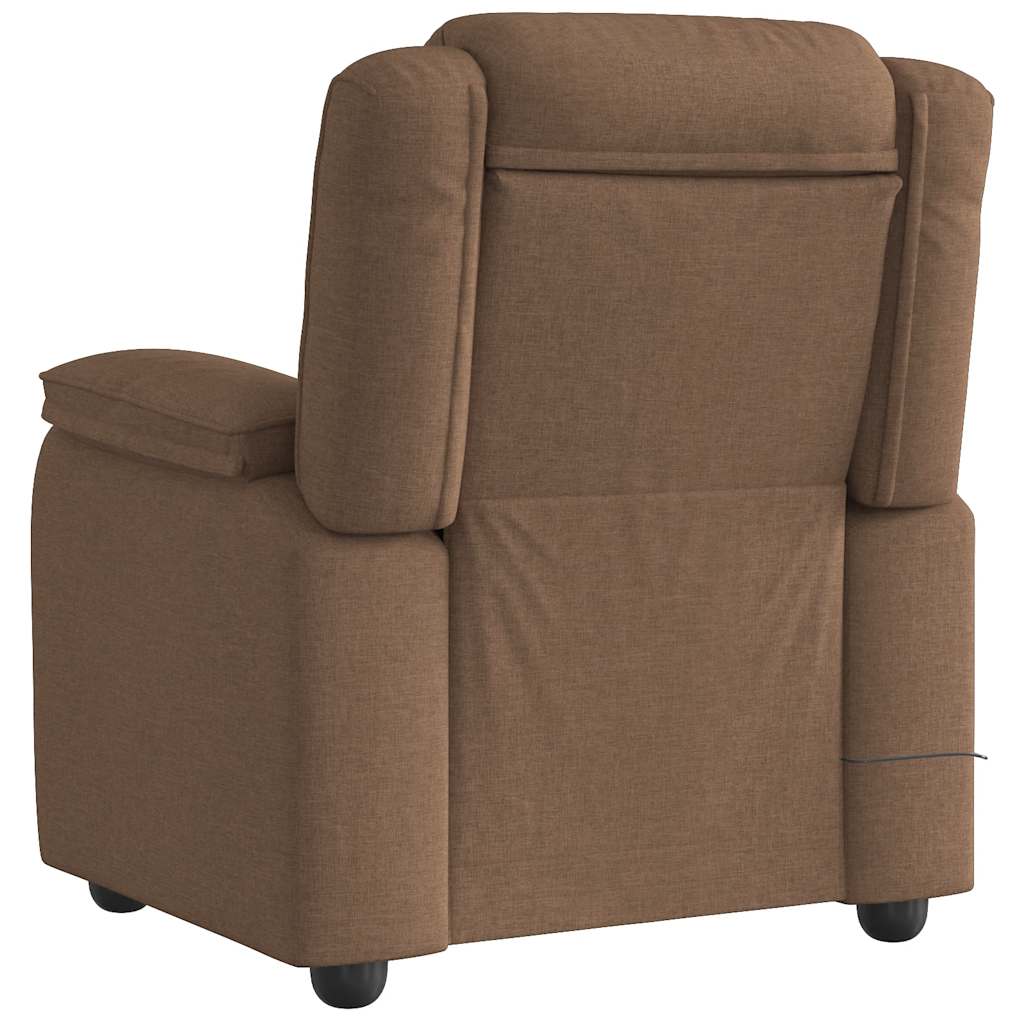 Fauteuil de massage tissu marron