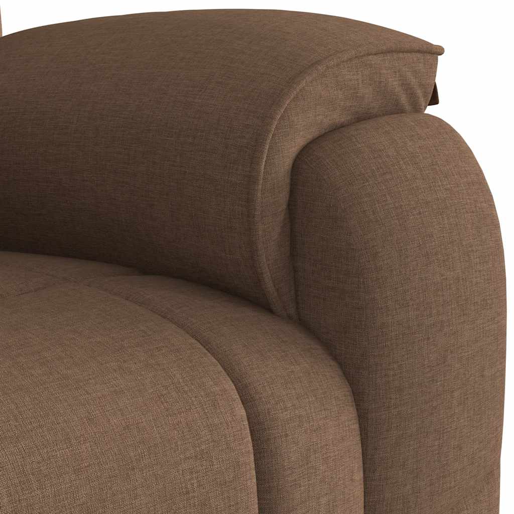 Fauteuil de massage tissu marron