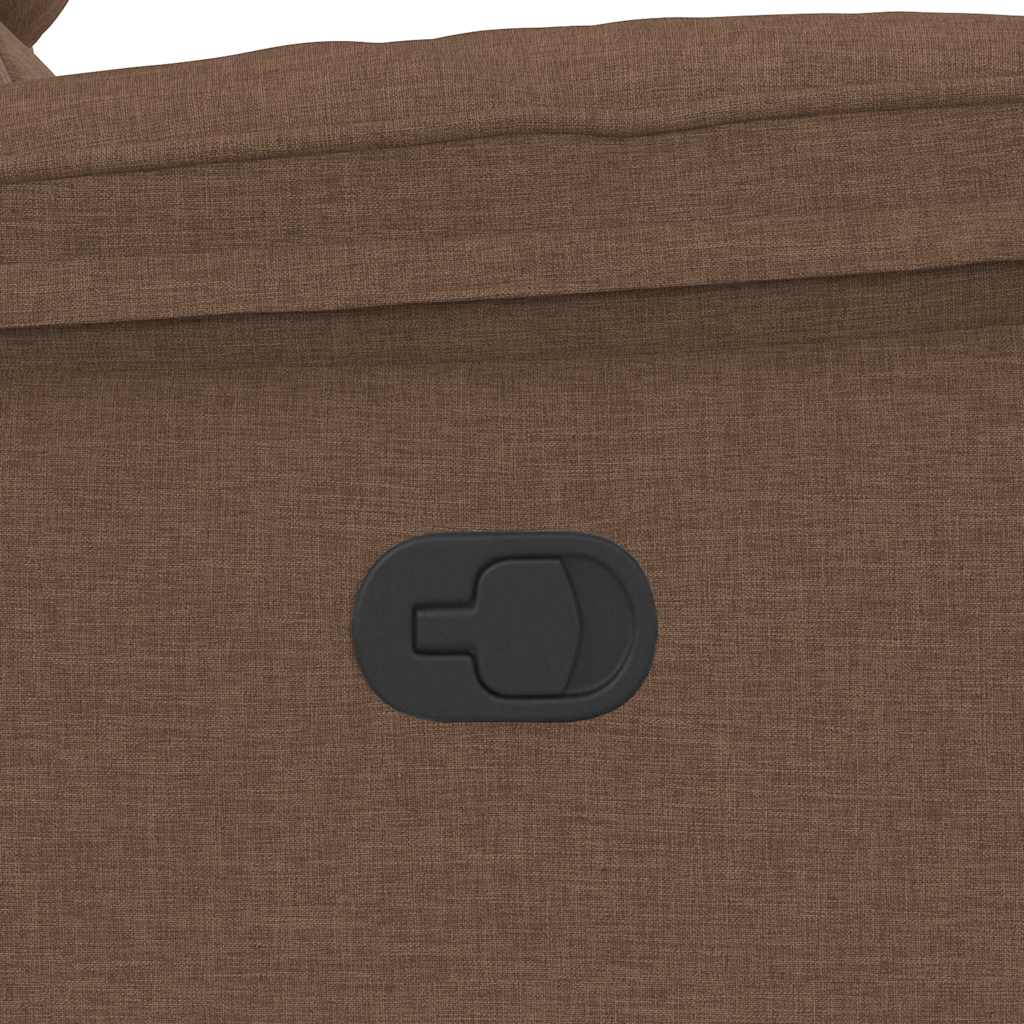 Fauteuil de massage tissu marron