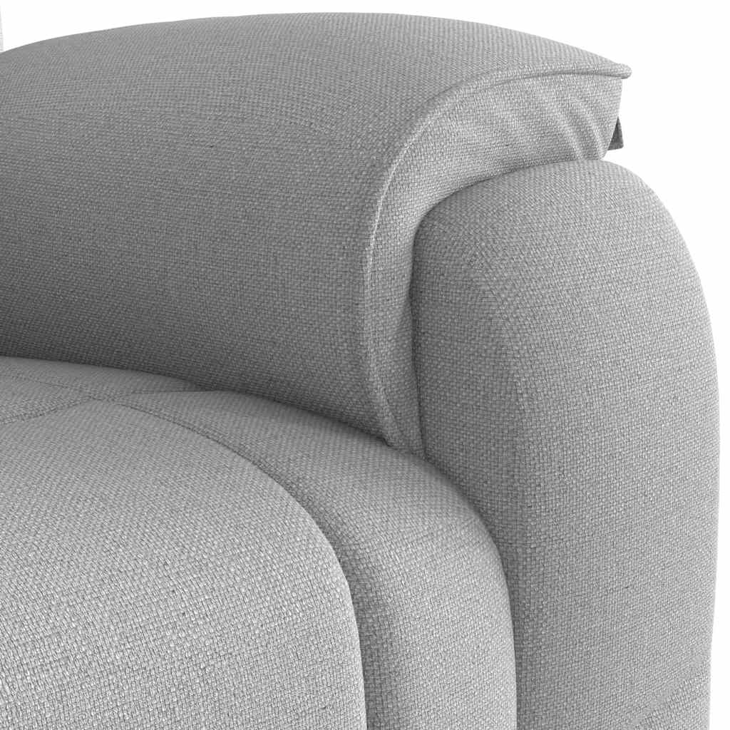 Fauteuil de massage en tissu gris nuage