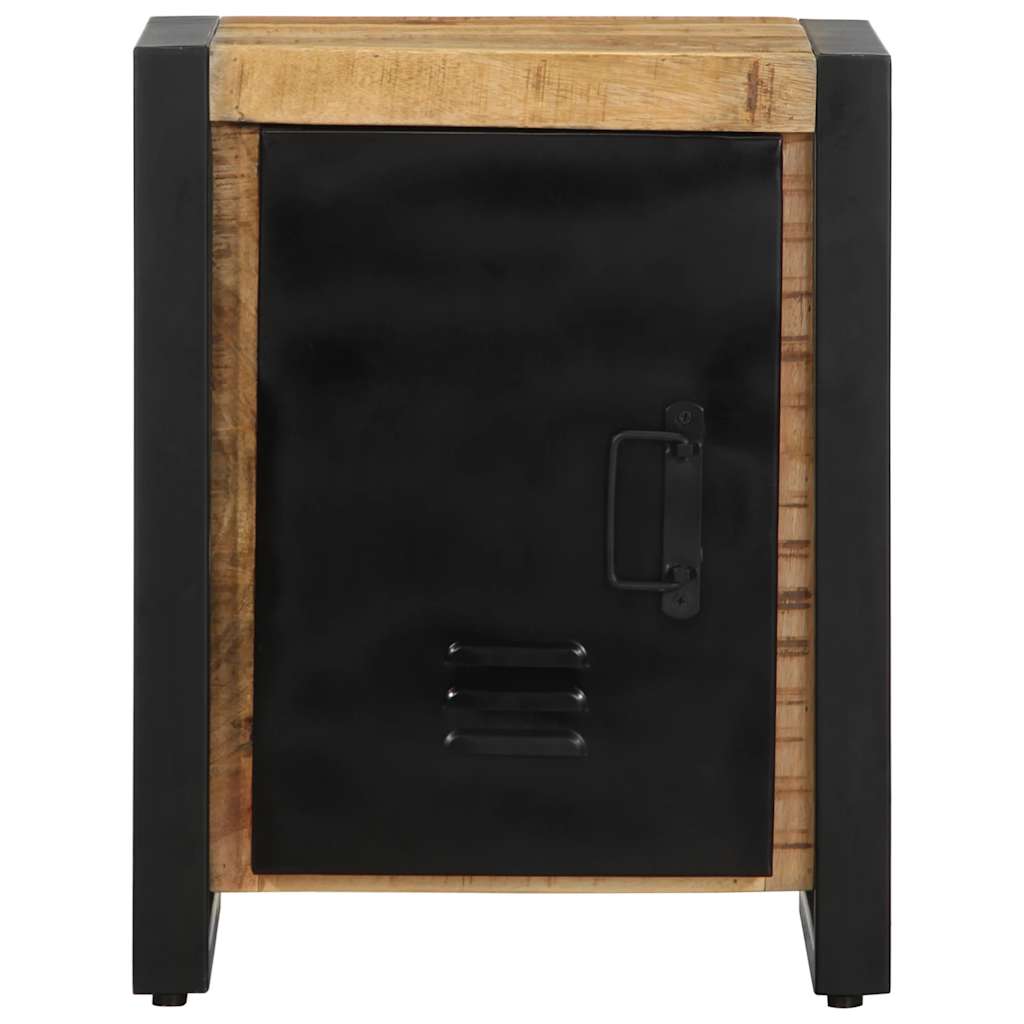 Tables de chevet, lot de 2, en bois de manguier brut