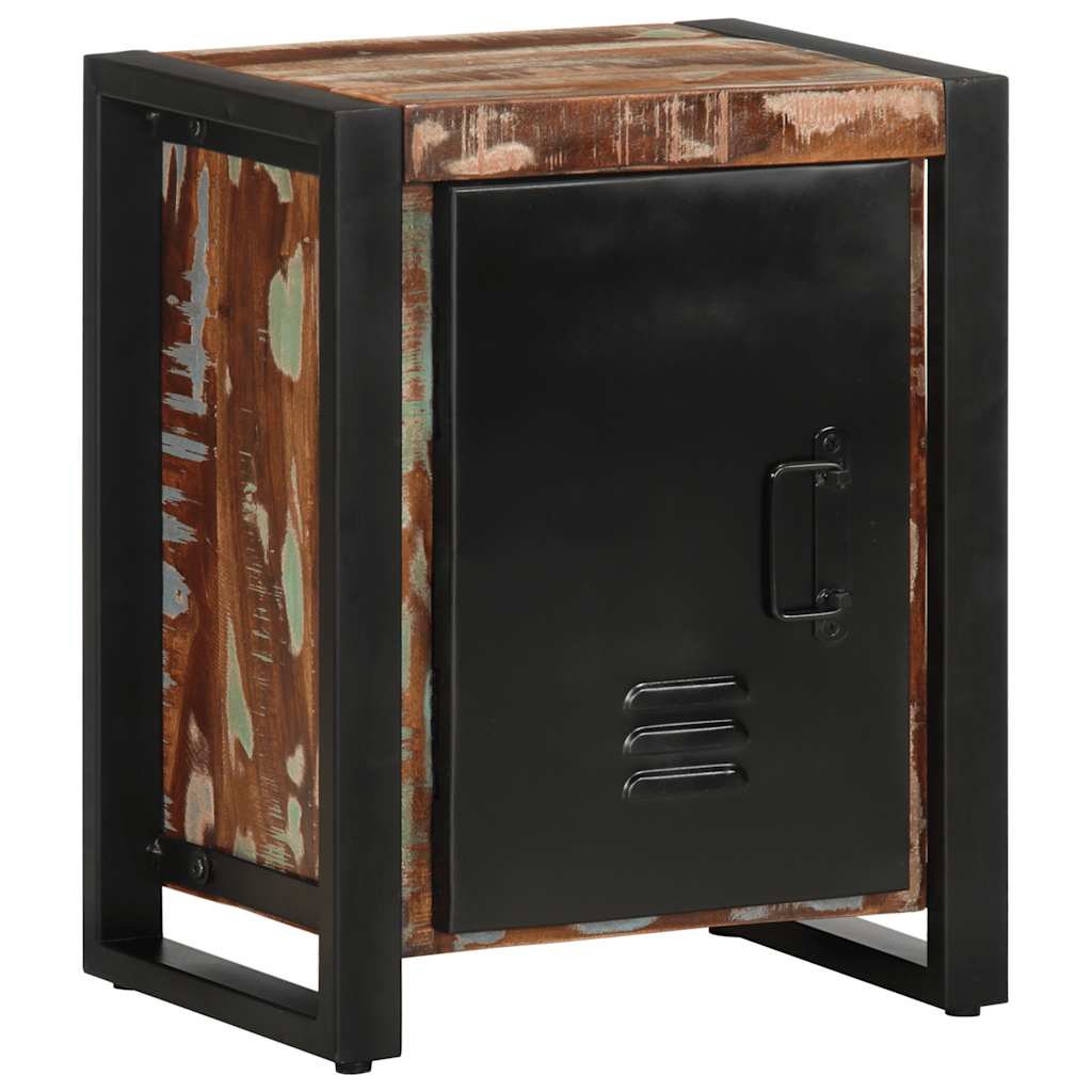 Tables de chevet 2 pièces. Bois de manguier brut multicolore