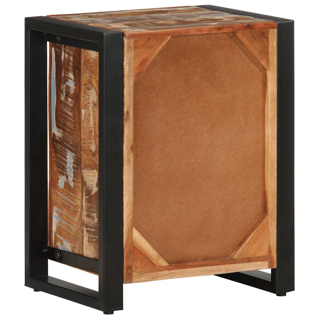 Tables de chevet 2 pièces. Bois de manguier brut multicolore