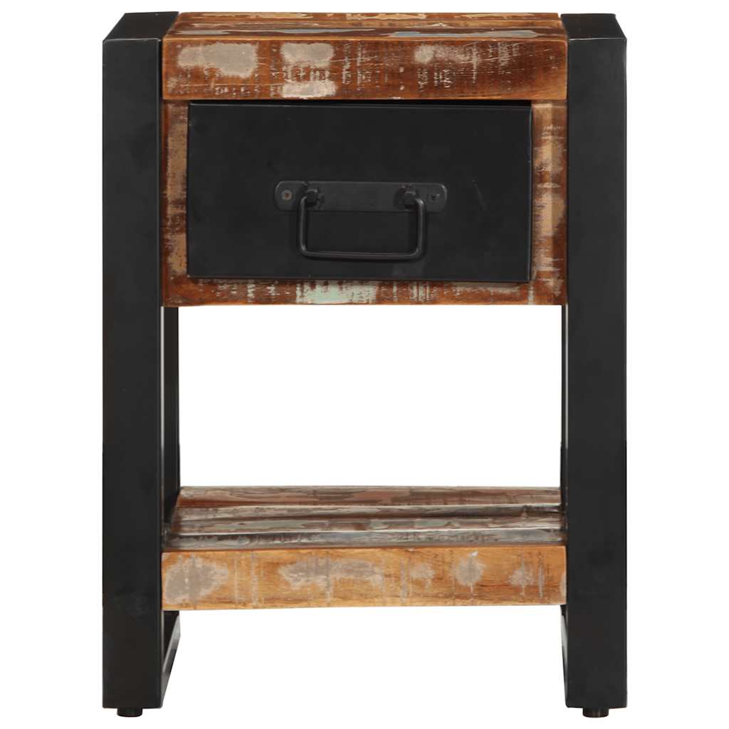 Tables de chevet 2 pièces. Multicolore Bois de manguier brut
