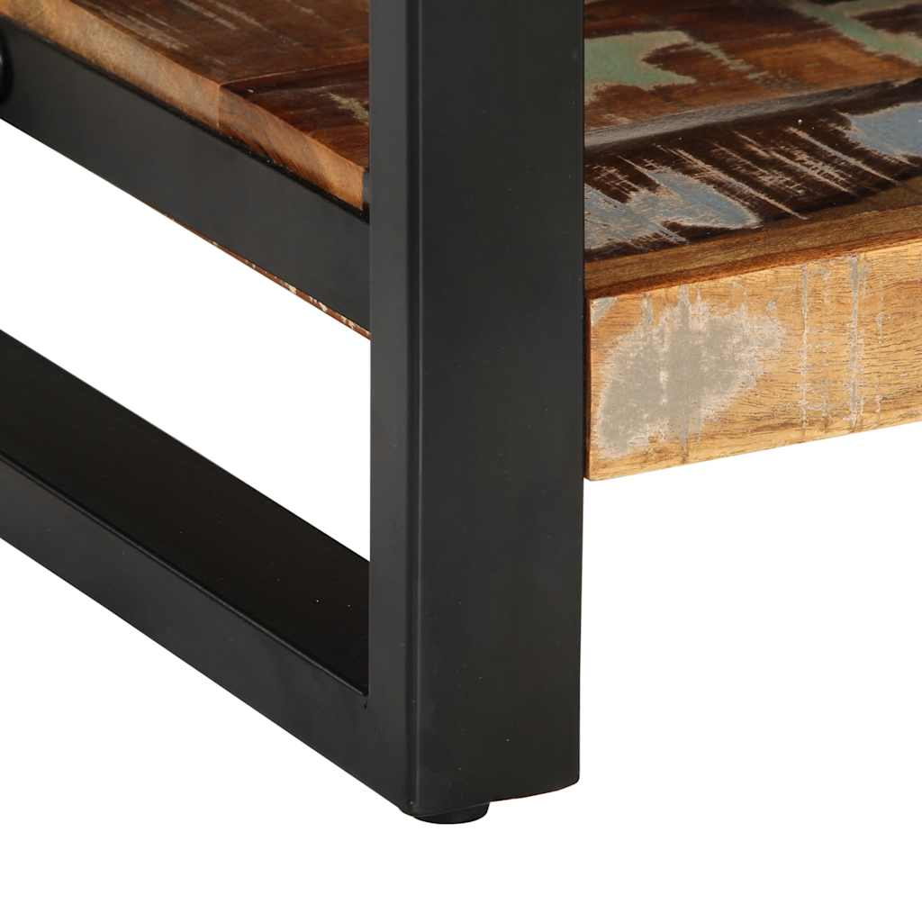 Tables de chevet 2 pièces. Multicolore Bois de manguier brut