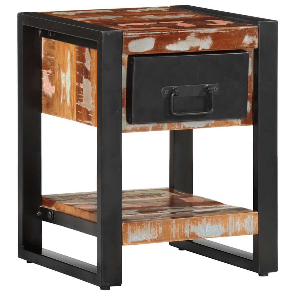 Tables de chevet 2 pièces. Multicolore Bois de manguier brut