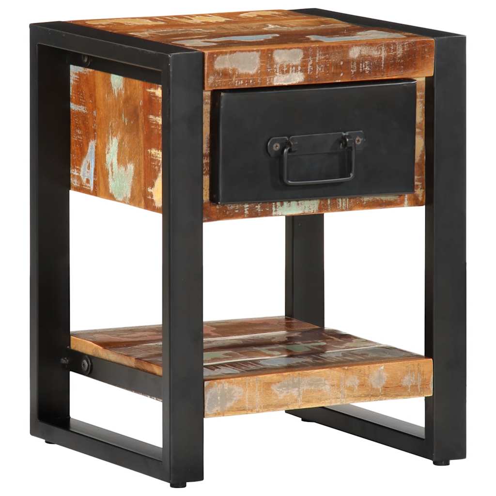 Tables de chevet 2 pièces. Multicolore Bois de manguier brut